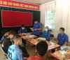 Ban Thường vụ huyện đoàn Hòa An dự sinh hoạt Chi đoàn và tổng kết hoạt động hè năm 2021 tại xóm Văn Thụ, xã Nam Tuấn