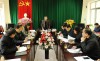 Các đại biểu dự cuộc họp triển khai các hoạt động kỷ niệm 80 năm Ngày Bác Hồ về nước gắn với kỷ niệm 60 năm Ngày Bác Hồ về thăm Cao Bằng.