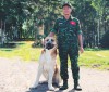 Thiếu úy Phạm Duy Hoàng, huấn luyện viên chó nghiệp vụ, Tiểu đoàn Huấn luyện - Cơ động, Bộ đội Biên phòng tỉnh.