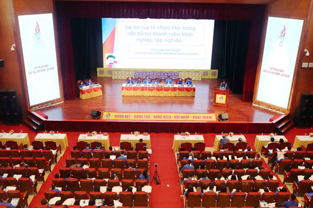 Toàn cảnh Đại hội đại biểu Hội LHTN Việt Nam tỉnh Cao Bằng lần thứ V nhiệm kỳ 2019 – 2024