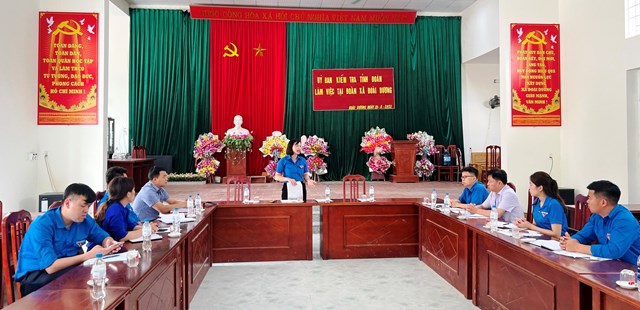 Đc Hoàng Hồng Diệu phát biểu kết luận tại Đoàn xã Đoài Dương