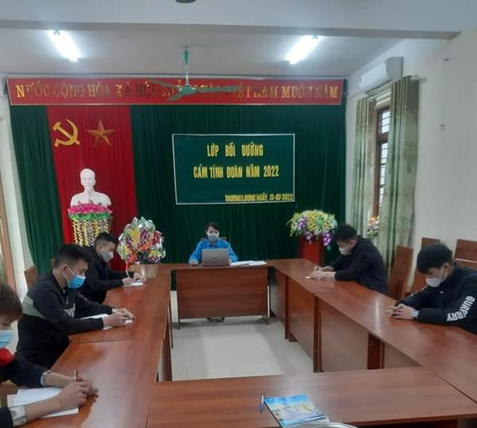 Tổ chức lớp bồi dưỡng cảm tình Đoàn Hội viên, thanh niên tại xã Trương Lương, huyện Hòa An.