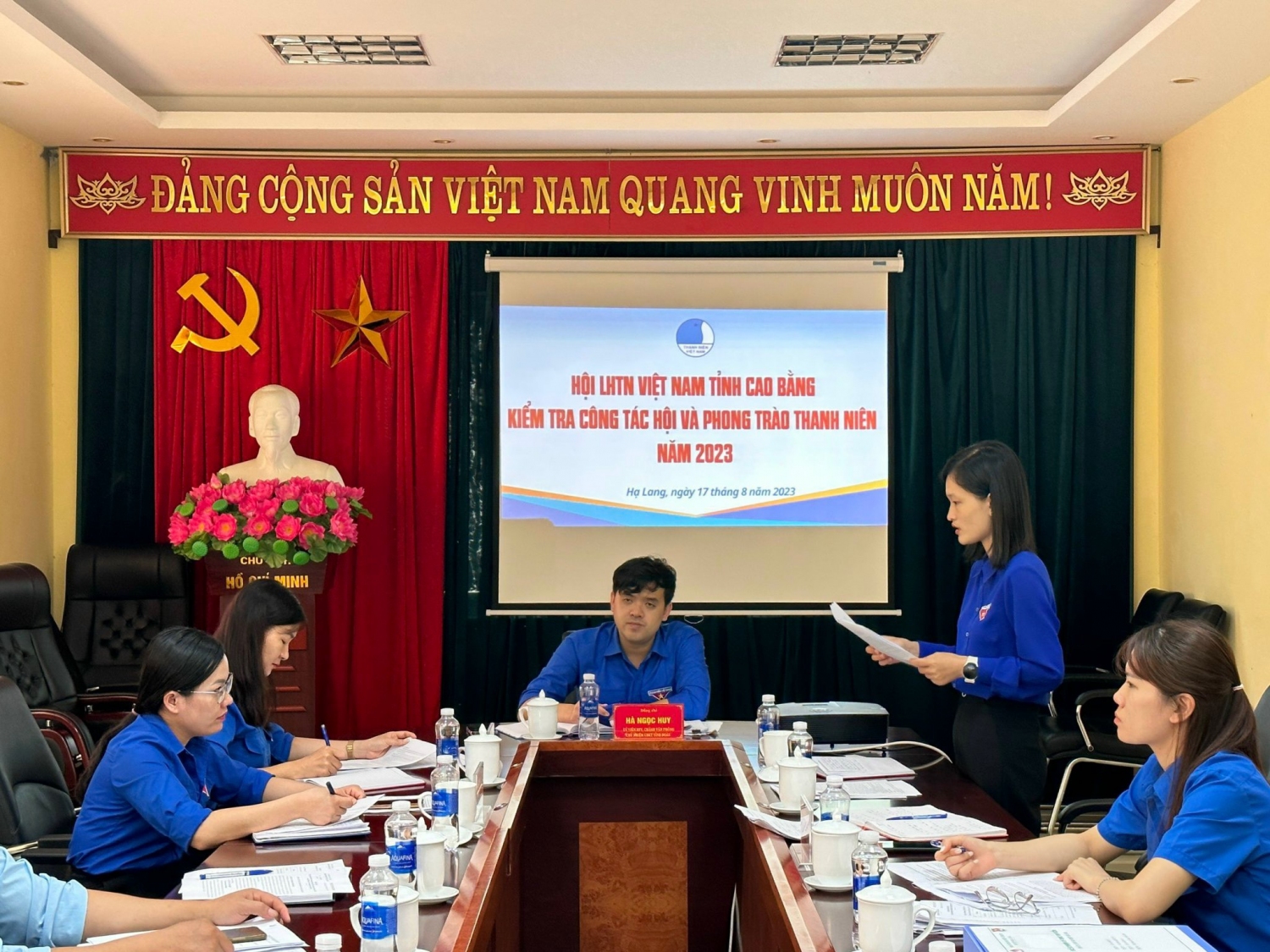 Hội LHTN Việt Nam tỉnh kiểm tra tại Hạ Lang.