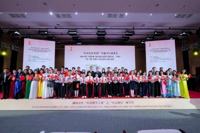 Đoàn đại biểu Trung ương Đoàn TNCS Hồ Chí Minh tham dự Hành trình trình đỏ nghiên cứu, học tập năm 2026 tại tỉnh Quảng Châu, thành phố Bắc Kinh, Trung Quốc.