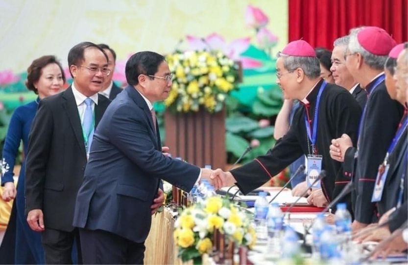 Thủ tướng Phạm Minh Chính chủ trì Hội nghị biểu dương các tổ chức tôn giáo có đóng góp trong sự nghiệp xây dựng và bảo vệ Tổ quốc