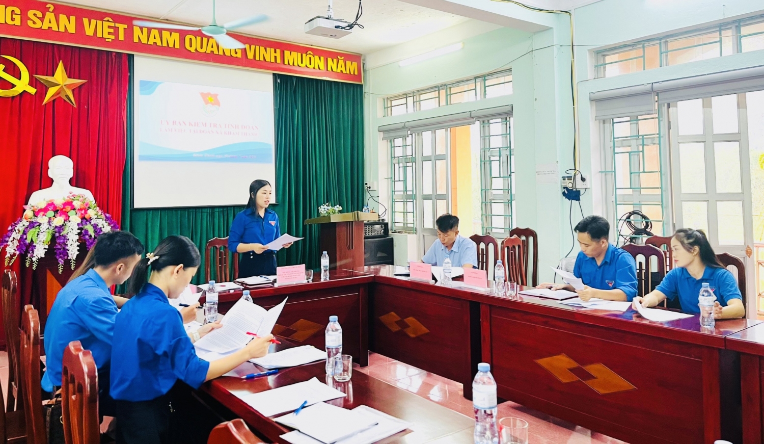 Kiểm tra, giám sát công tác Đoàn và phong trào thanh thiếu nhi  huyện Trùng Khánh.