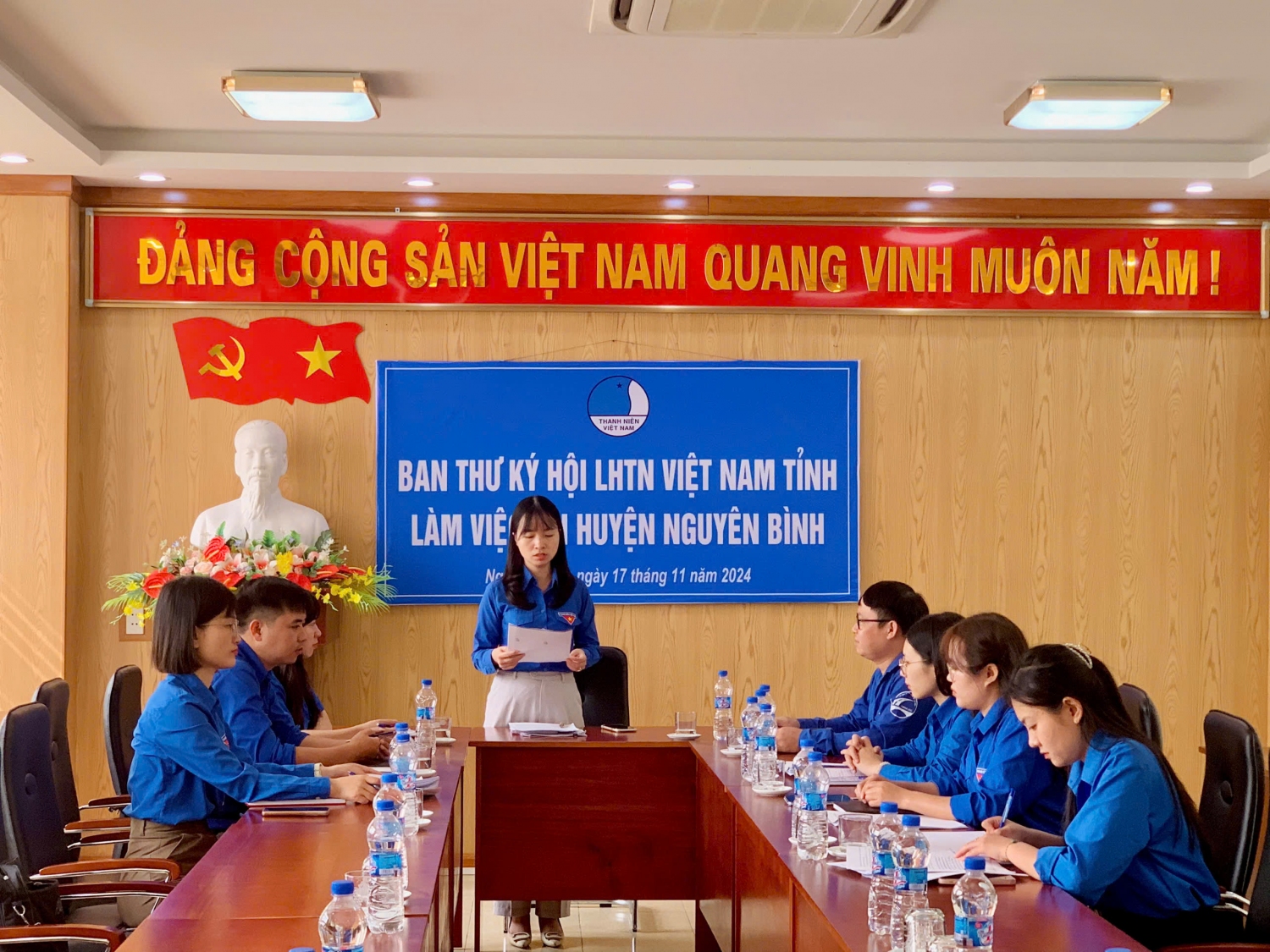 Hội LHTN Việt Nam tỉnh kiểm tra tại huyện Nguyên Bình