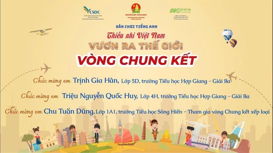 Tỉnh Cao Bằng vinh dự có 03 em thiếu nhi tham gia vòng chung kết cuộc thi.