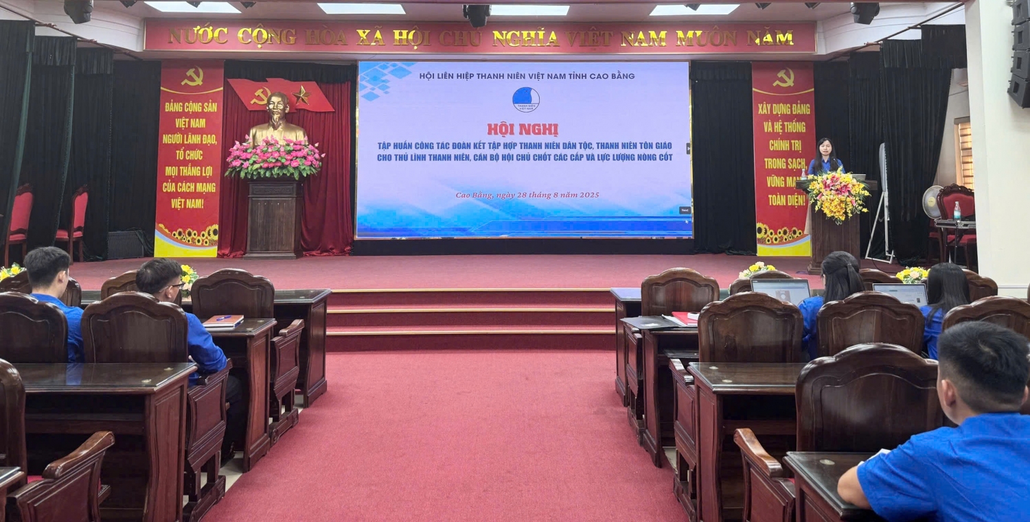 Hội nghị Tập huấn công tác đoàn kết đoàn kết tập hợp thanh niên dân tộc, thanh niên tôn giáo cho thủ lĩnh thanh niên, cán bộ Hội chủ chốt các cấp và lực lượng nòng cốt năm 2025