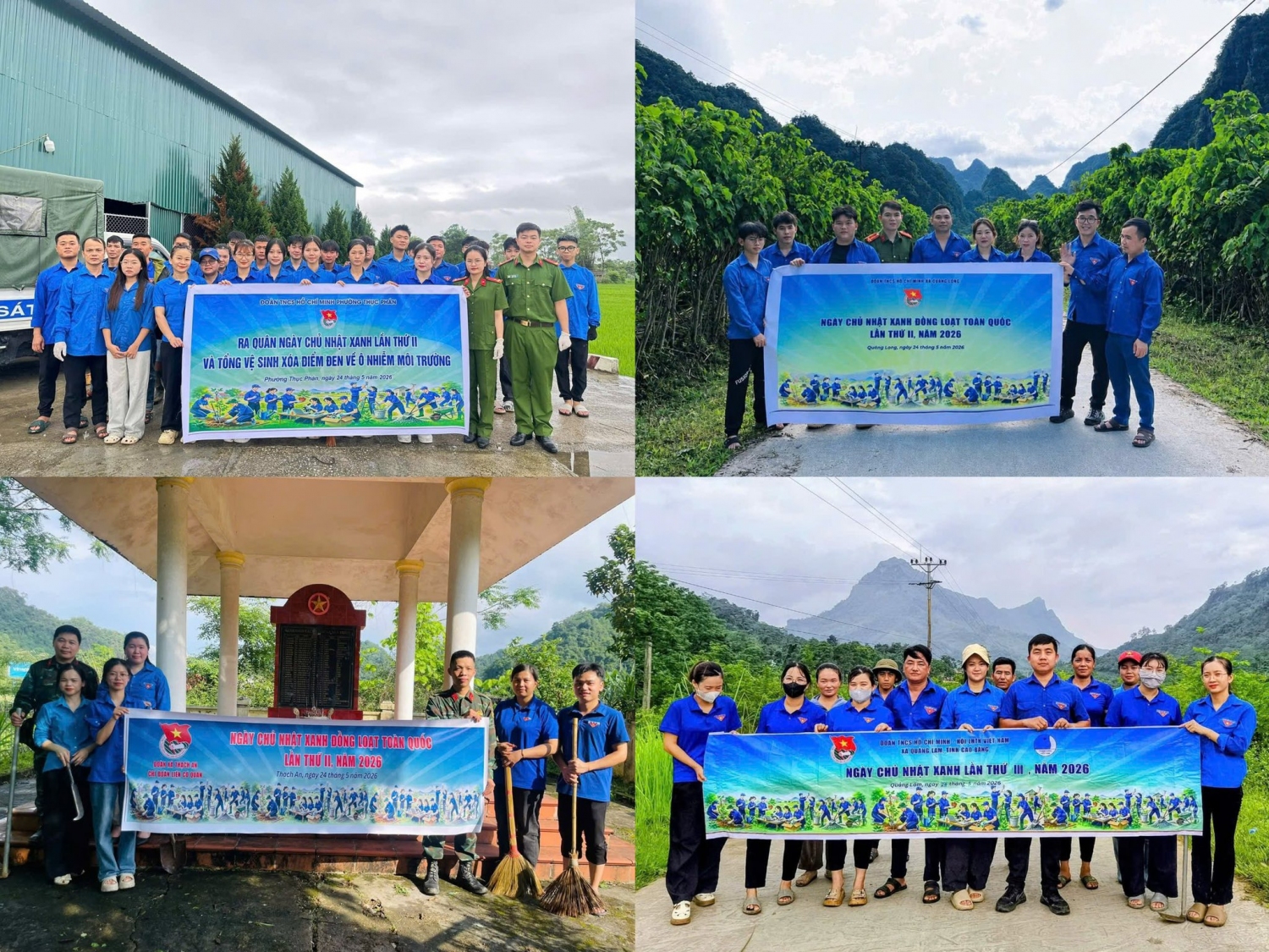 Đoàn viên, thanh niên tỉnh Cao Bằng hưởng ứng "Ngày Chủ nhật xanh" toàn quốc lần thứ II năm 2026.