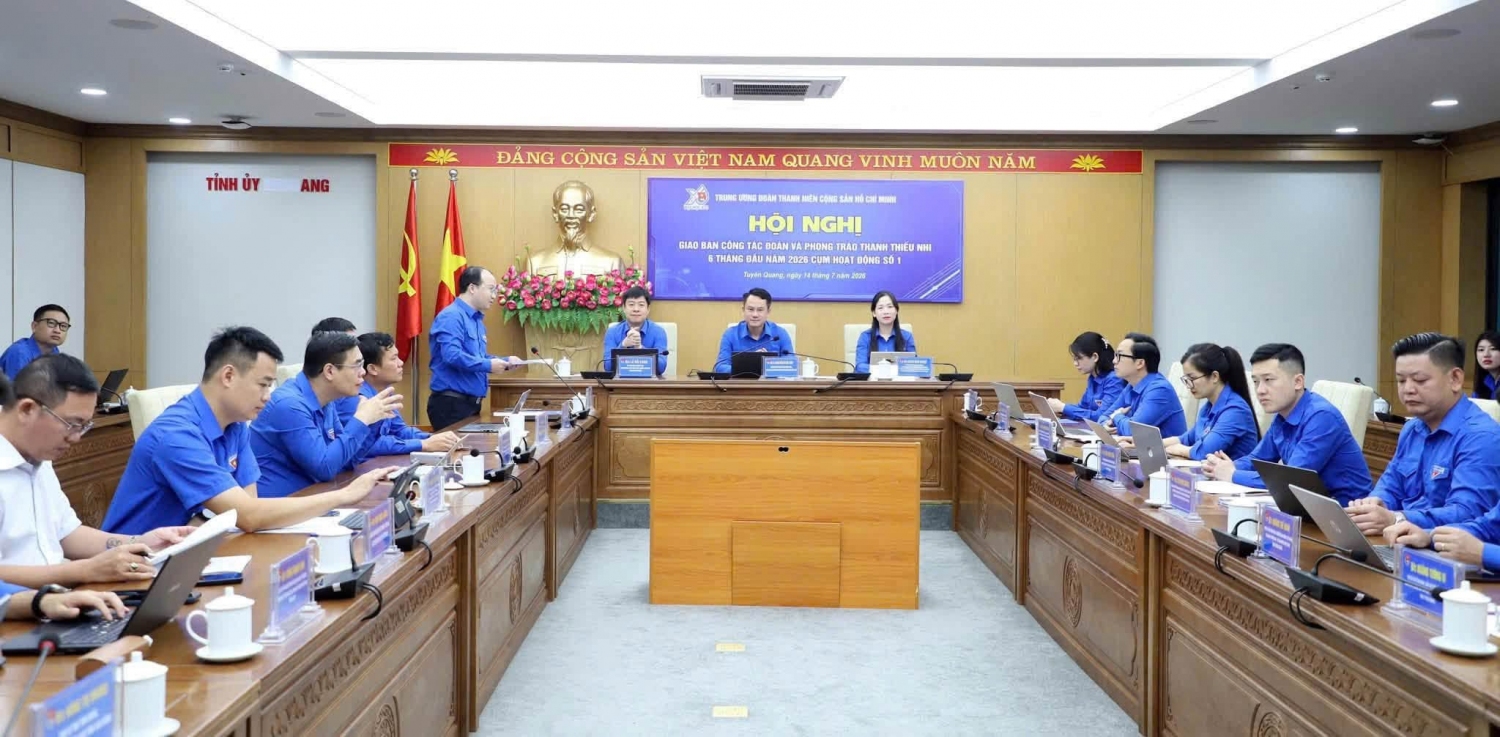 Hội nghị giao ban công tác Đoàn và phong trào thanh thiếu nhi 6 tháng đầu năm 2026 Cụm hoạt động số 1.